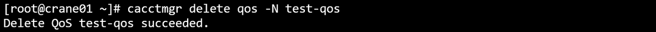 cacctmgr_delete_qos